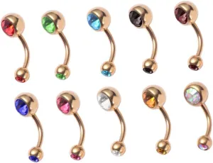 SOIMISS 10pcs Piercing Jewelry Navel Jewelry Belly Ring Belly Button Ring