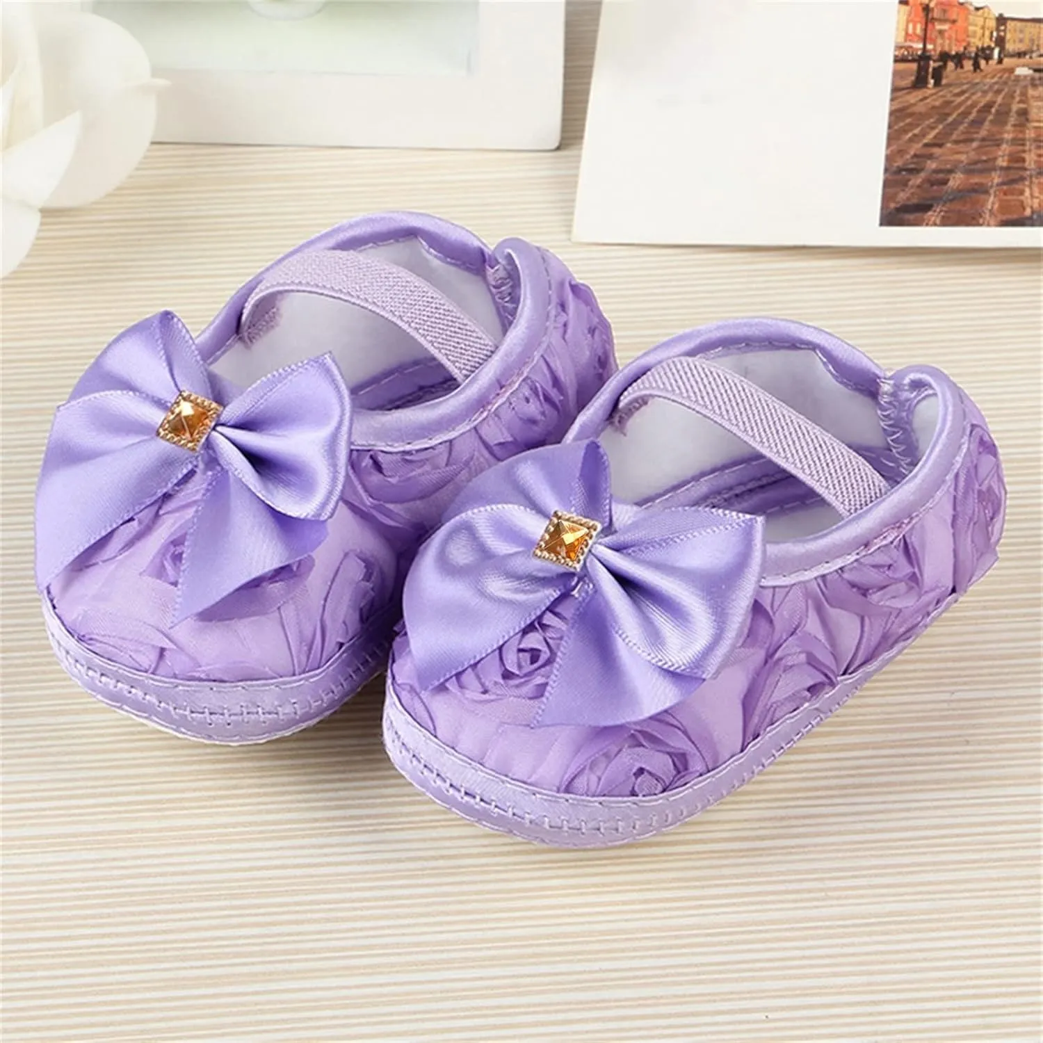 Spring and Summer Children Infant Toddler Shoes Girls Floor Sports Shoes Flower Upper Bow Light and Comfortable Princess Shoes Shoe for Toddler Boy