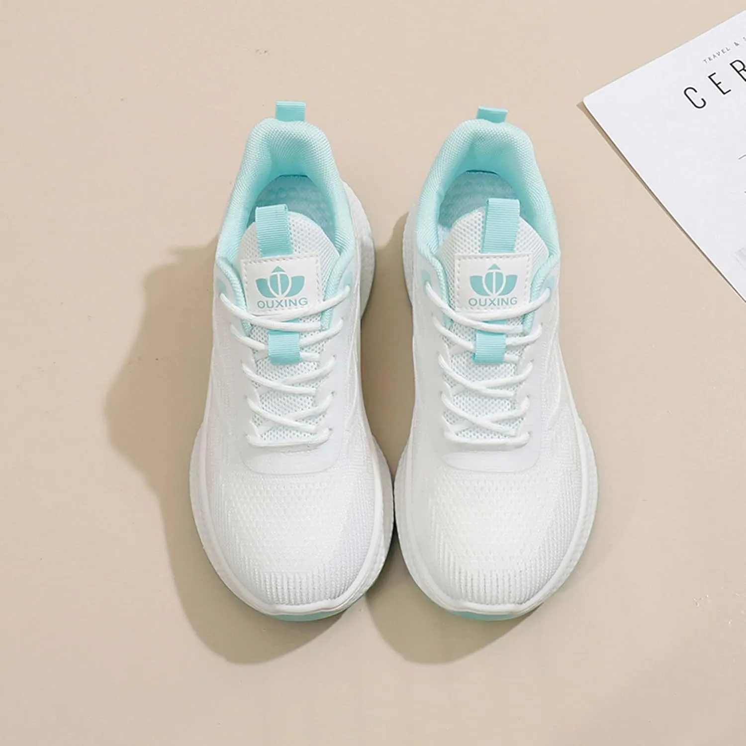 Spring Lightweight Anti Slip wear-Resistant Women's Shoes Large Outdoor Shoes Comfortable Travel Shoes Sports Shoes Running Shoes Casual Shoes Hiking Shoes Blue Ball Shoes Hiking Shoes