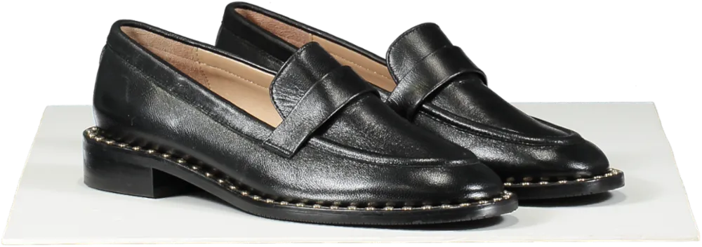 Stuart Weitzman Black Palmer Loafer UK 3 EU 36 