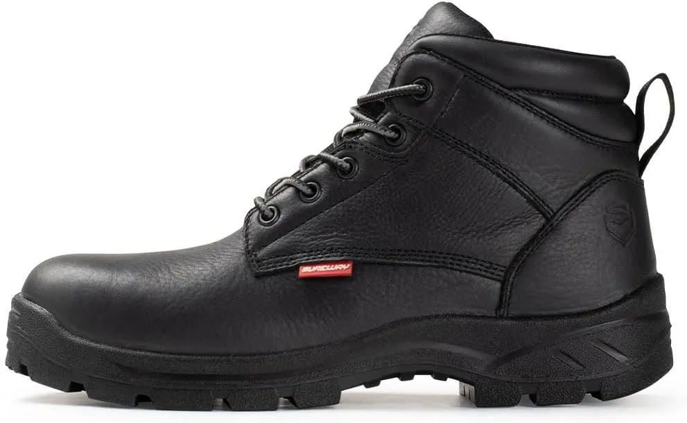 SUREWAY Mens Waterproof Steel/Soft Toe Work Boots/Shoes - Leather,Lace Up,Round Toe,Oil/Slip Resistant,Comfort EH Safety Industrial & Construction Boots