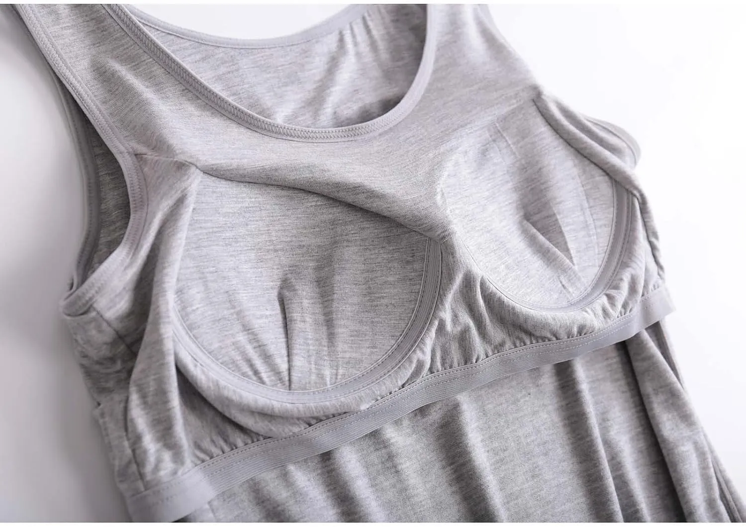 Tank Top for Women with Built in Bra Spaghetti Strap Workout Yoga Camisole Tops Basic Padded Tank Tops Summer Clothes