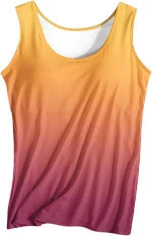 Tank Top with Built in Bra for Women Summer Sleeveless Basic Cami Shelf Bras Padded Workout Tanks Casual Undershirts
