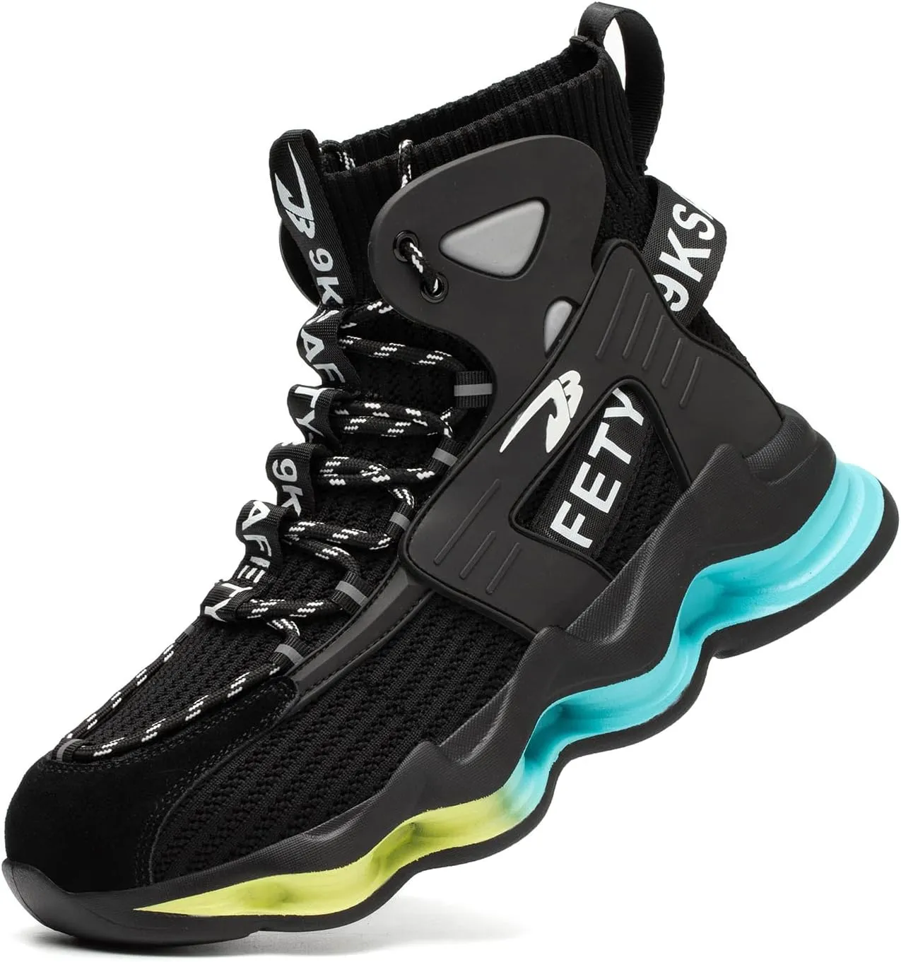 Tanleewa Steel Toe Boots for Men Lightweight Nonslip Work Shoes Anti-pierce Industrial Safety Sneakers Outdoor Hiking Boots