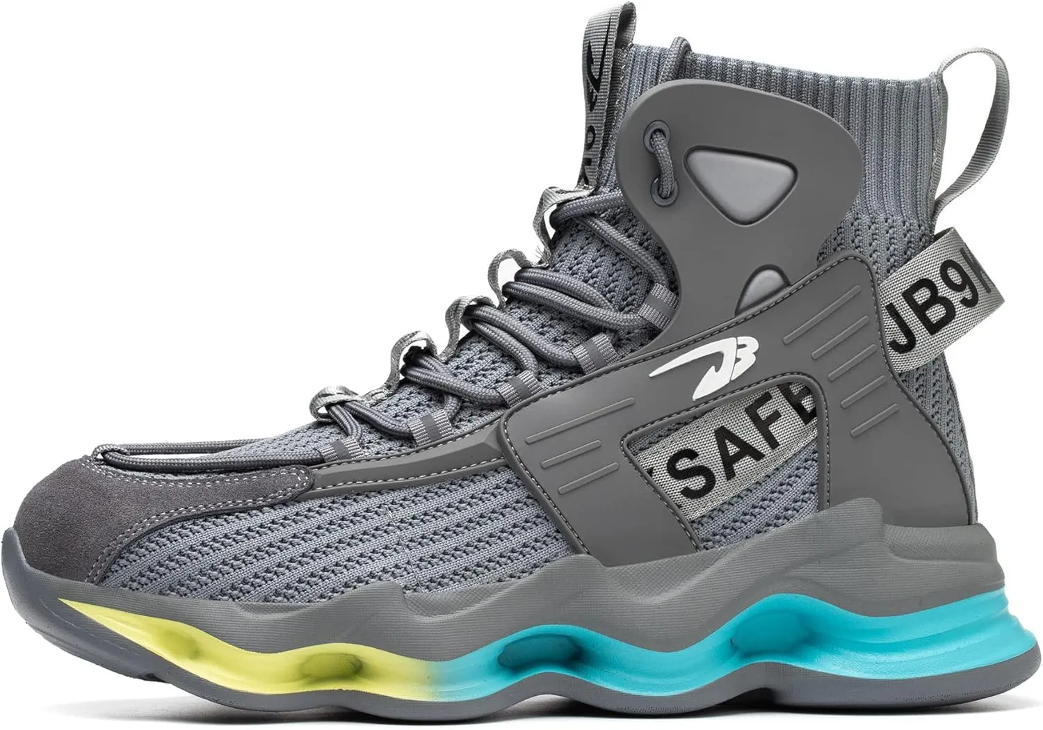 Tanleewa Steel Toe Boots for Men Lightweight Nonslip Work Shoes Anti-pierce Industrial Safety Sneakers Outdoor Hiking Boots