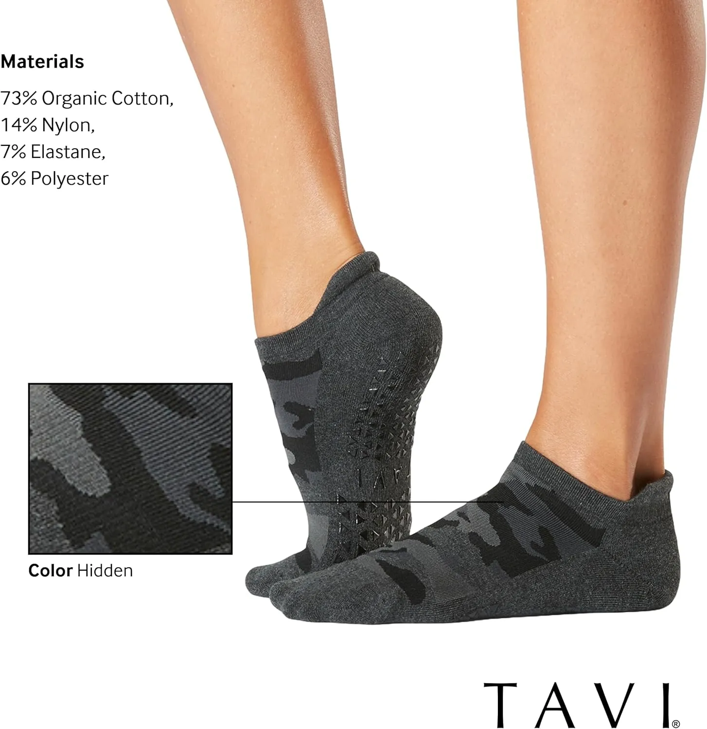TAVI Womens Savvy Grip Socks, Multi-Pack - Pilates Socks with Grips for Women, Slipper Socks for Pilates, Yoga, and Ballet