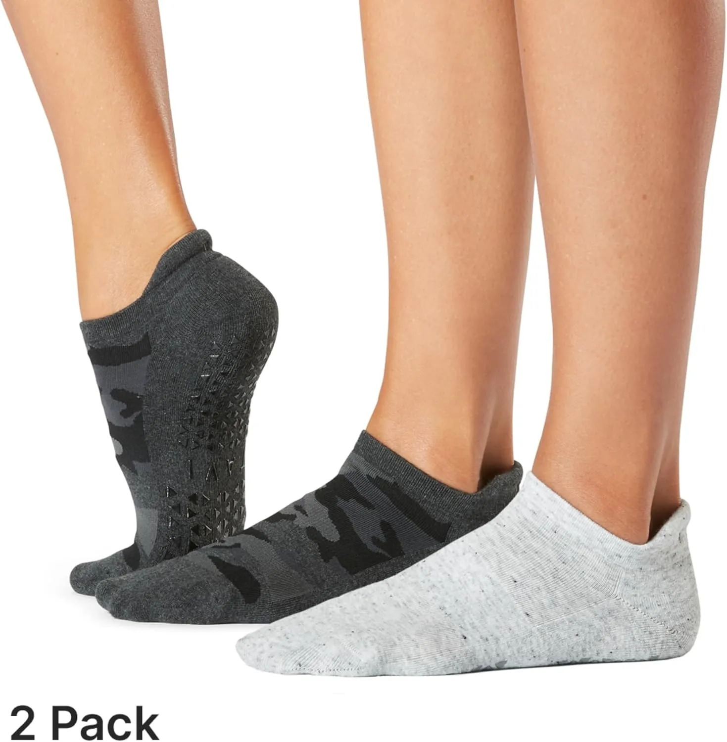 TAVI Womens Savvy Grip Socks, Multi-Pack - Pilates Socks with Grips for Women, Slipper Socks for Pilates, Yoga, and Ballet