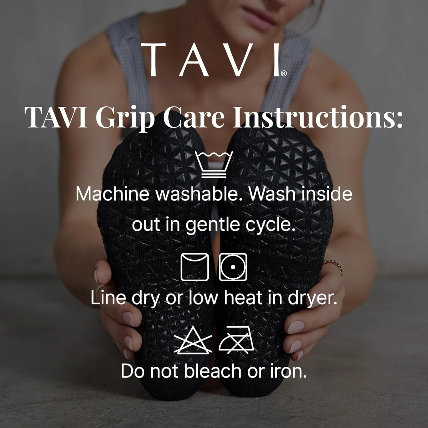 TAVI Womens Savvy Grip Socks, Multi-Pack - Pilates Socks with Grips for Women, Slipper Socks for Pilates, Yoga, and Ballet