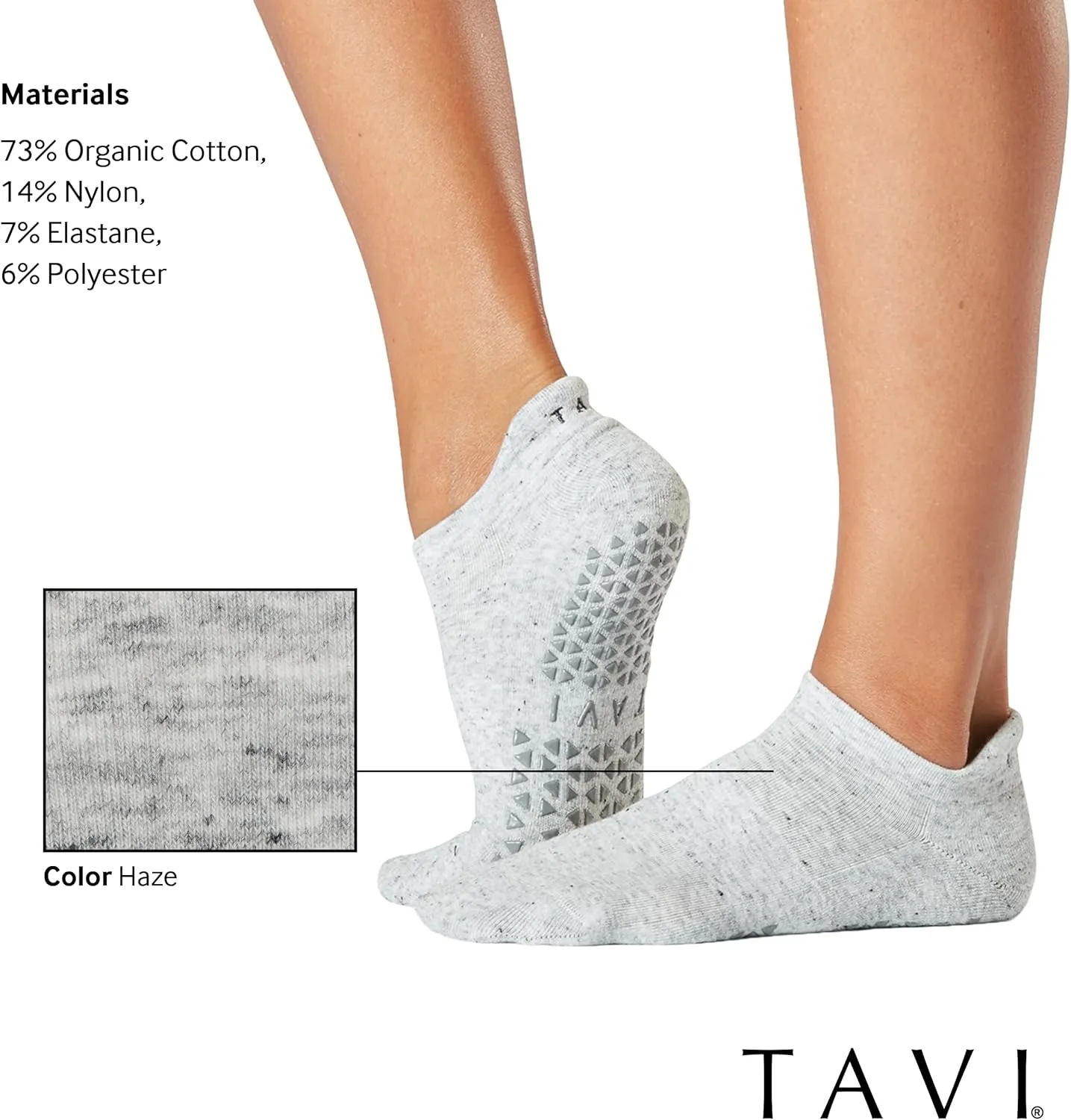 TAVI Womens Savvy Grip Socks, Multi-Pack - Pilates Socks with Grips for Women, Slipper Socks for Pilates, Yoga, and Ballet