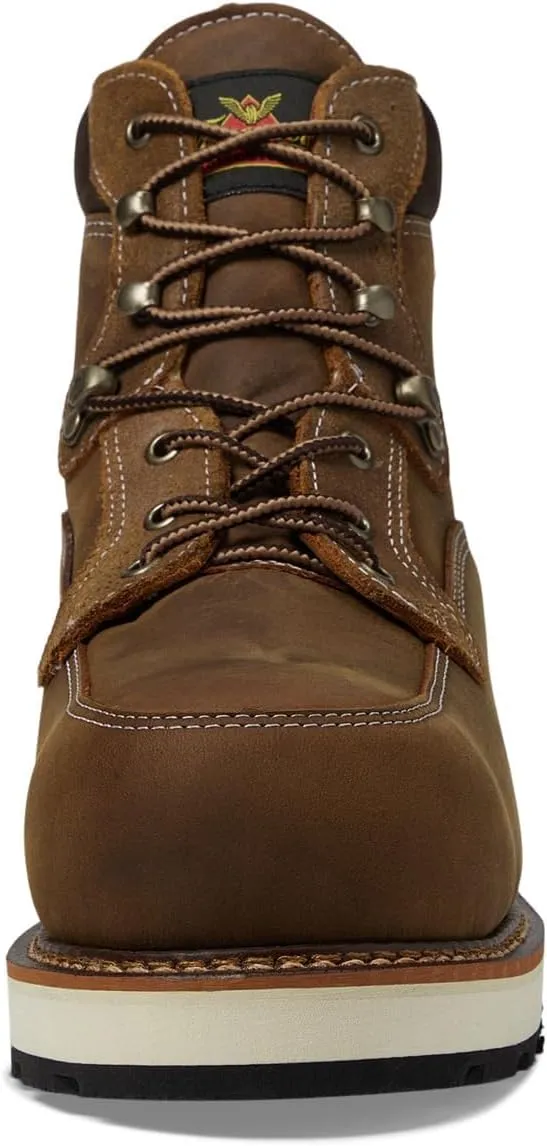 Thorogood Iron River 6 Leather Waterproof Work Shoes for Men with Composite Safety Toe Oil and Slip-Resistant Outsole