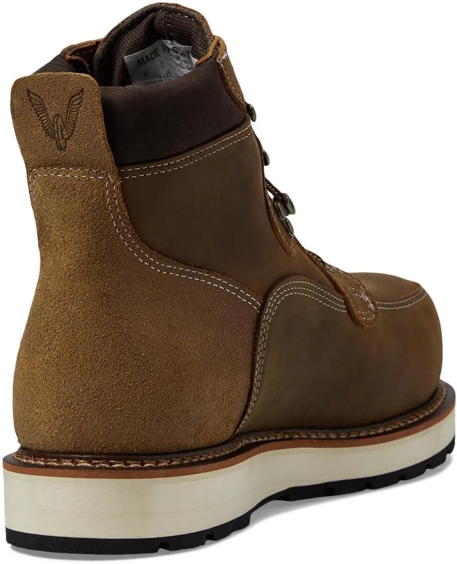 Thorogood Iron River 6 Leather Waterproof Work Shoes for Men with Composite Safety Toe Oil and Slip-Resistant Outsole