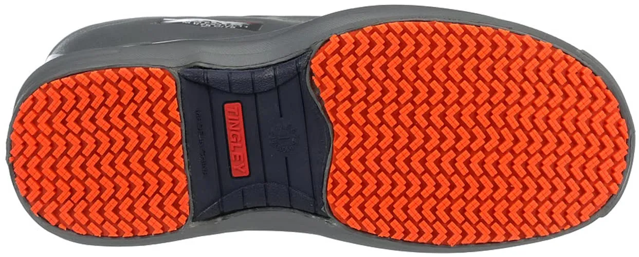 Tingley Flite 28259 Safety Toe Knee Boot with Safety-Loc Outsole, Mens 8 / Womens 10, Gray/Orange