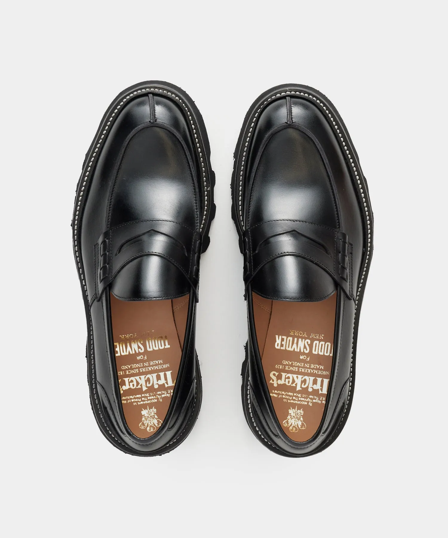 Todd Snyder x Tricker's James Loafer in Black