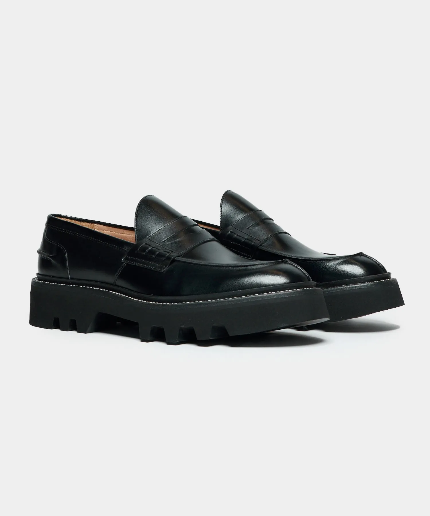 Todd Snyder x Tricker's James Loafer in Black