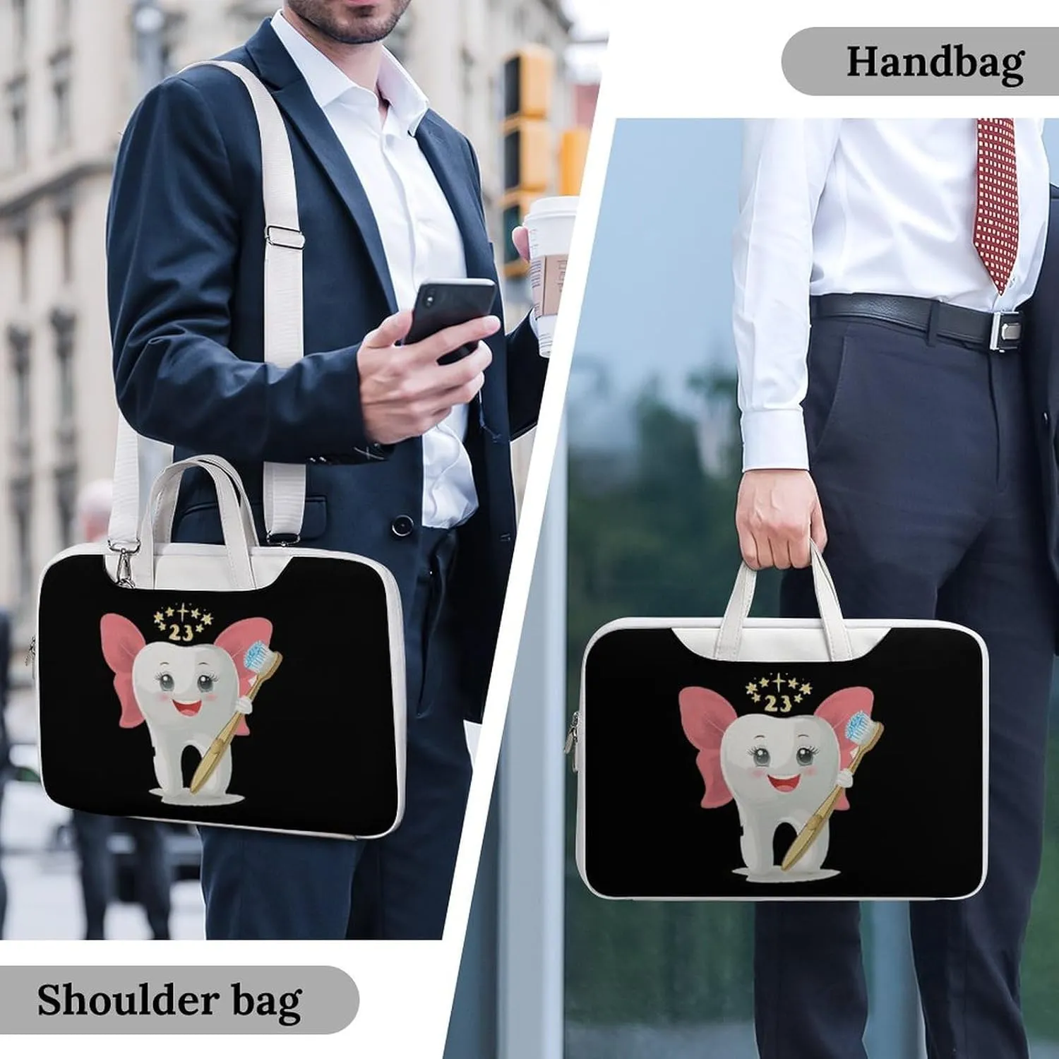Tooth Fairy Laptop Tote Bag Waterproof Computer Carrying Case Business Office Briefcase