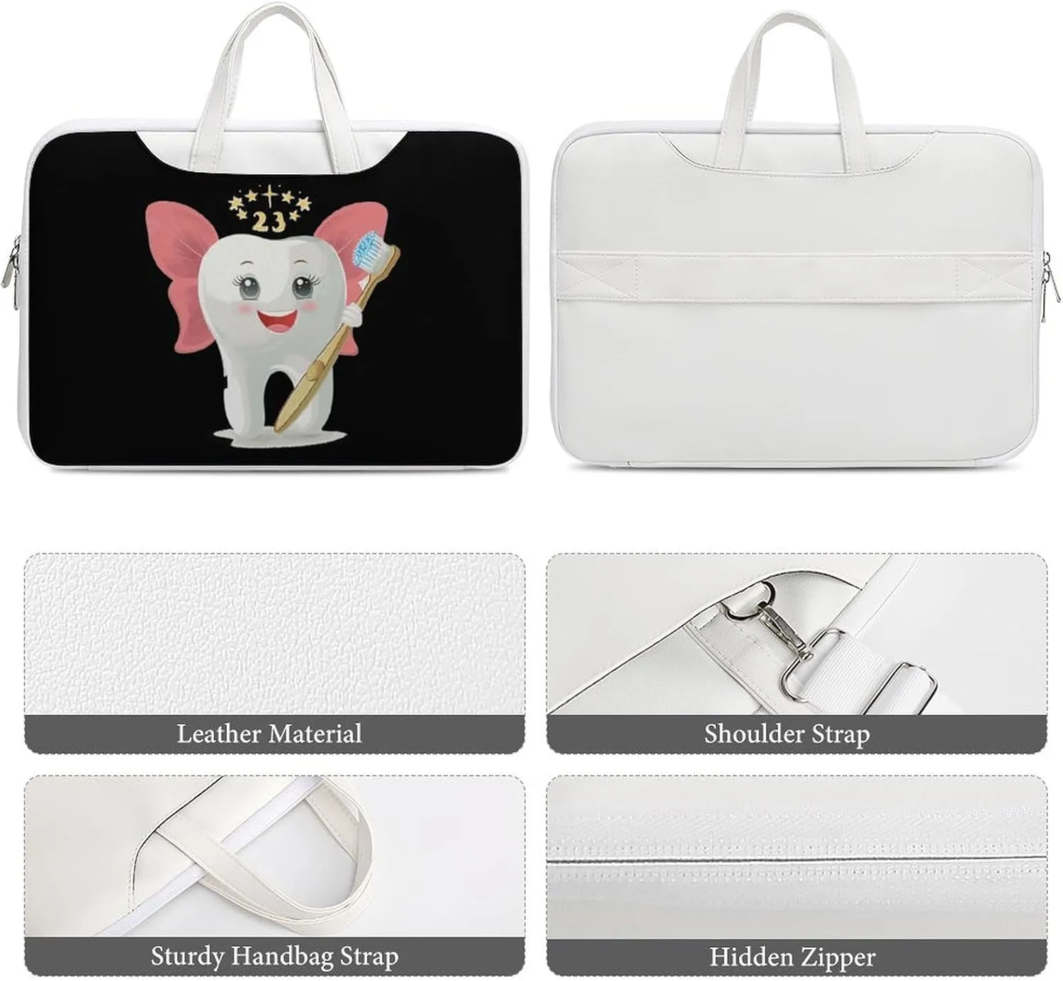 Tooth Fairy Laptop Tote Bag Waterproof Computer Carrying Case Business Office Briefcase