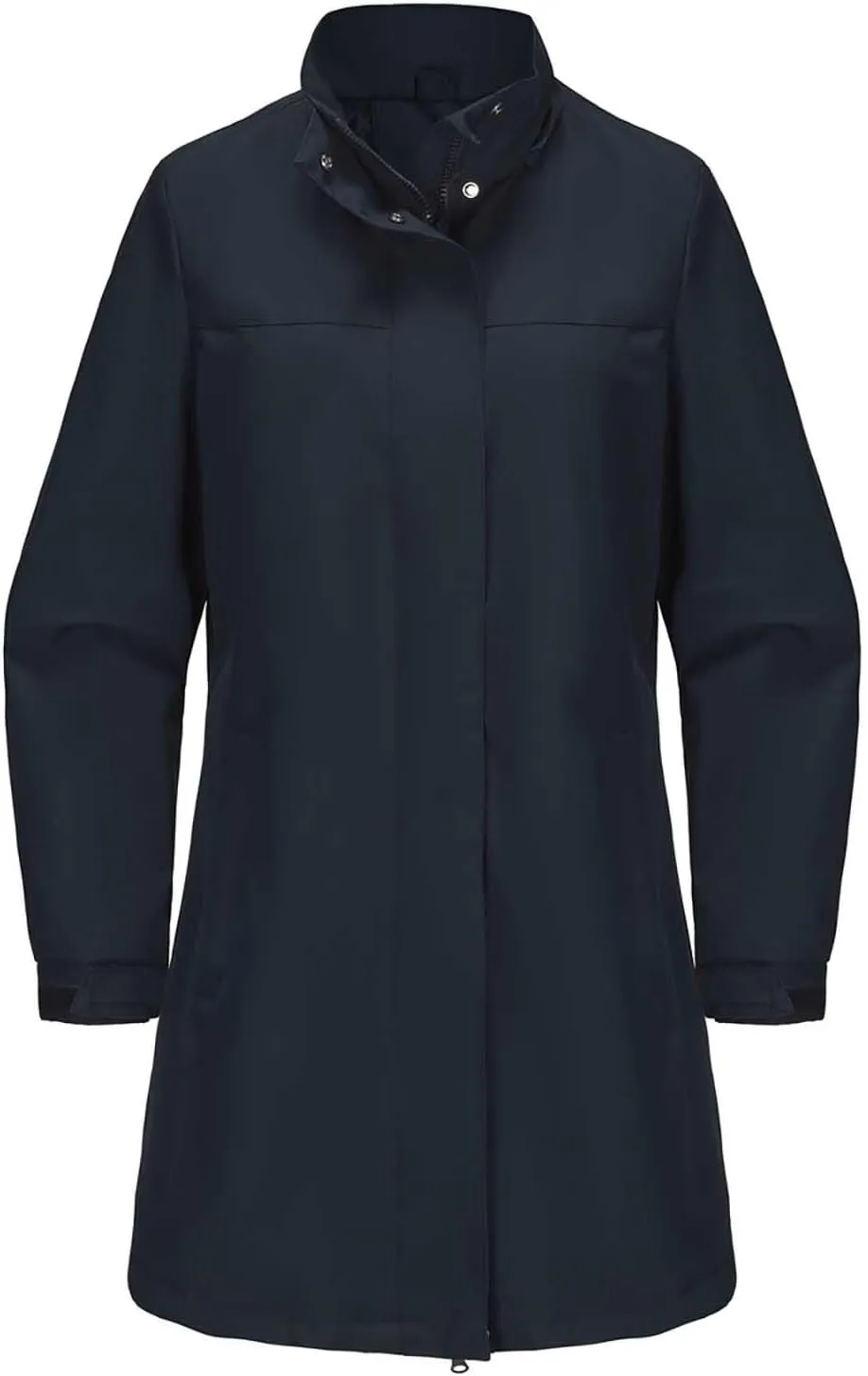 Trench Coat Women Thin Long Sleeve Button Puffer Jackets Casual Loose Hooded Jacket with Pockets Outerwear