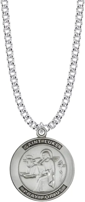 True Faith Jewelry Sterling Silver St Pendant Medal Necklace, Religious Jewelry