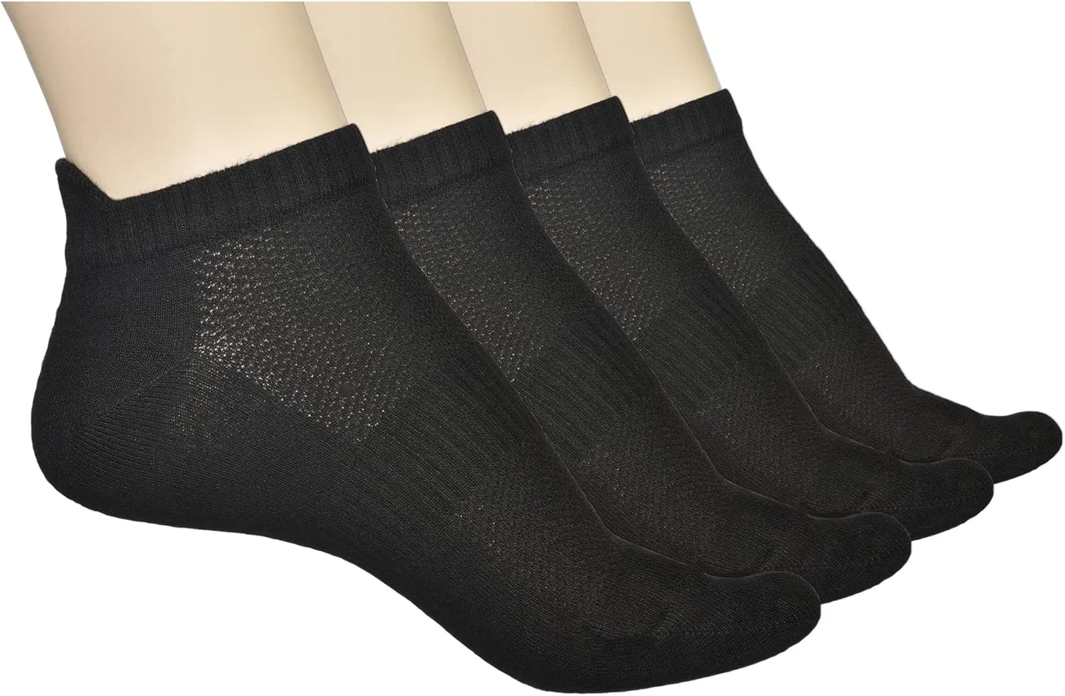 Unisex Thin Rayon Ankle Socks, Breathable Low Cut Athletic Running Sports Socks for Women and Men 4-8-12 Pairs
