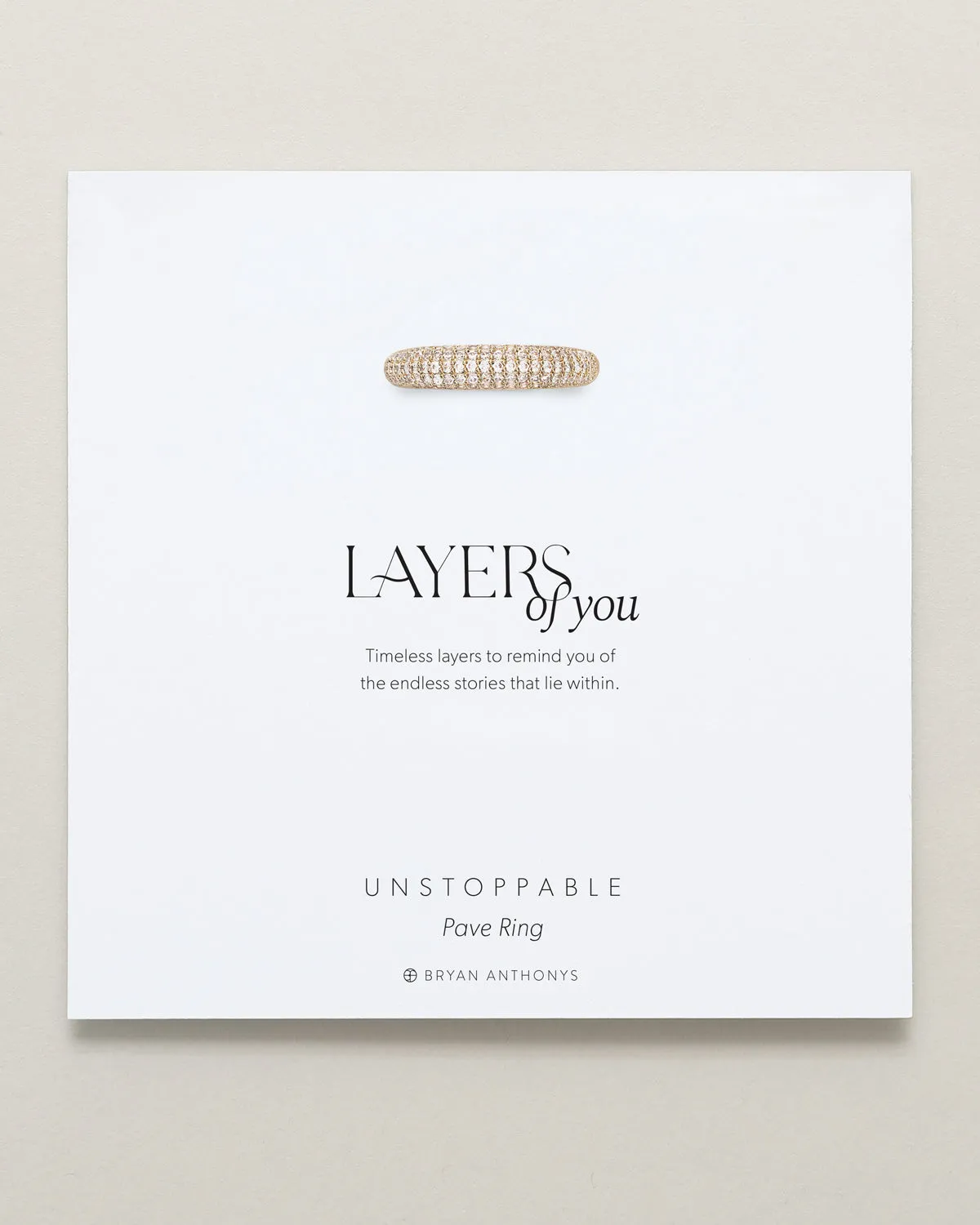 Unstoppable Pave Ring