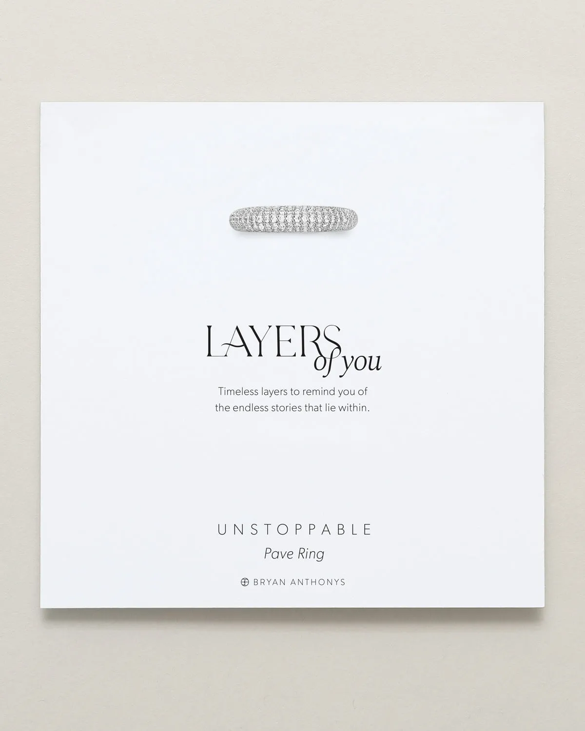 Unstoppable Pave Ring