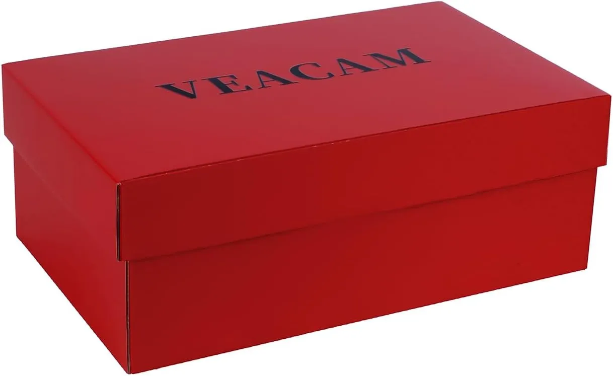 VEACAM Dance Shoes for Women, Leather Jazz Dance Sneakers Breathable Split Sole Buckle Closure Platform Walking Dance Shoes