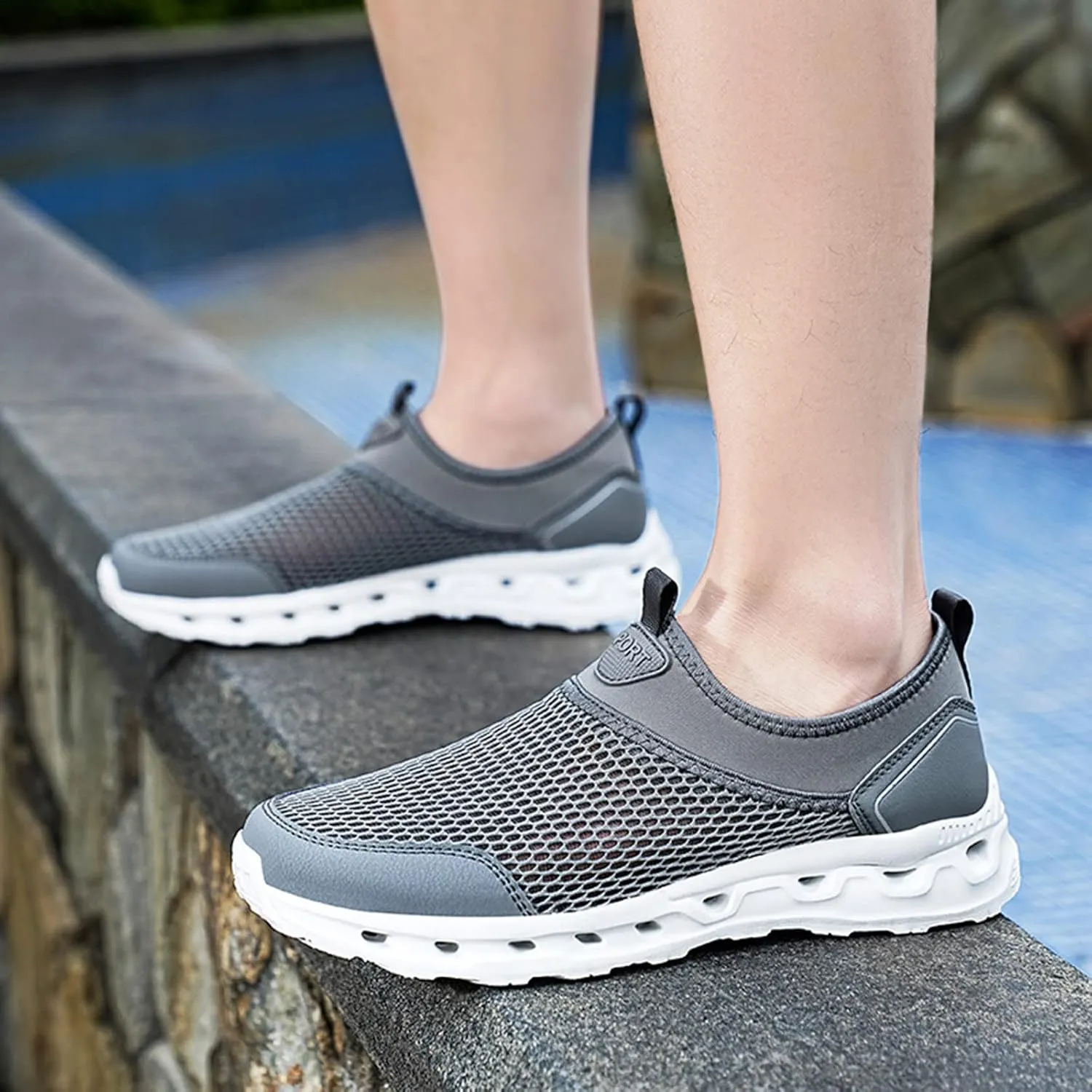 Versatile & Casual Sneaker Couple Sports Shoes Spring and Summer New Pattern Fashion Simple Mesh Breathable Comfortable
