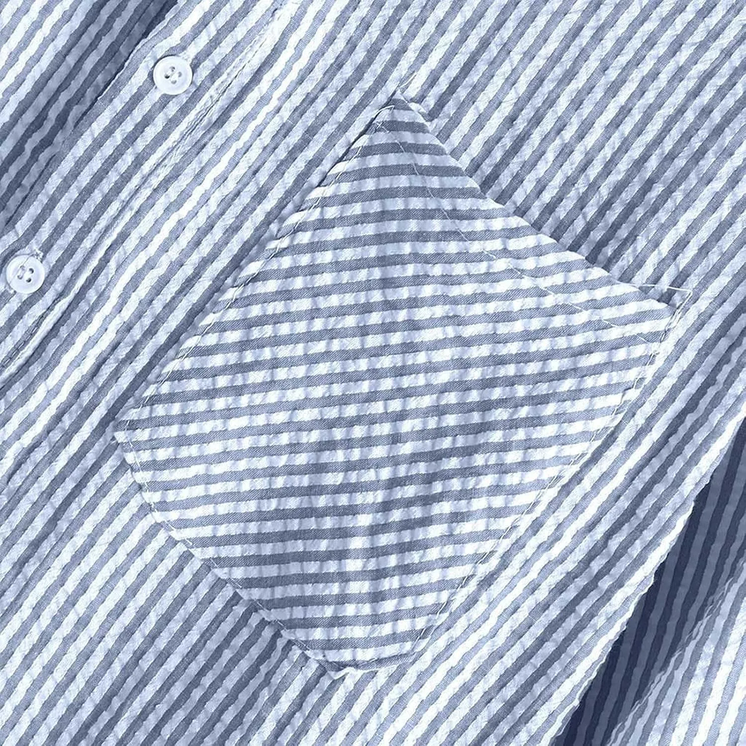 WABEOR Men's Striped Shirt Long Sleeve Summer Casual Hippie Cotton Linen Shirts Loose Fit Breathable Beach Henley T-Shirts