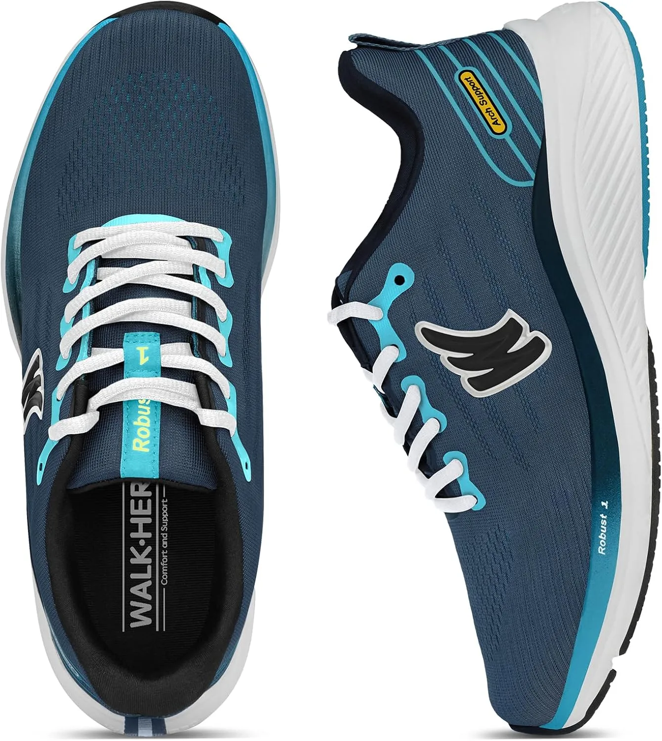Walking Shoes for Men for Plantar Fasciitis, Arch Support Shoes Men with Wide Toe Box, Non-Slip Men Orthopedic Sneakers for Heel Pain Relief