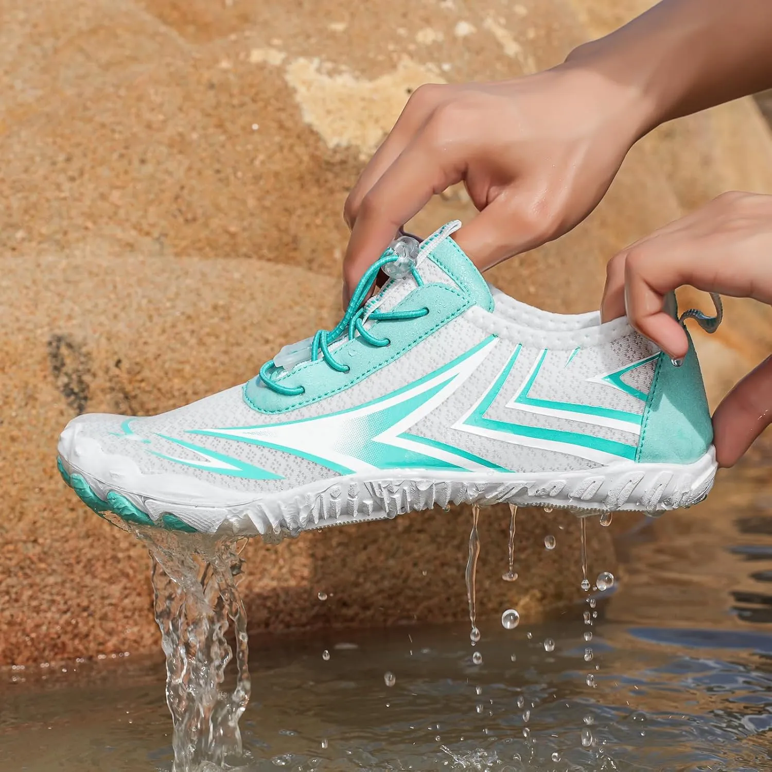 Water Shoes for Women Men, Quick Dry Barefoot Shoes, Lightweight Sports Aqua Socks Outdoor, Unisex Hiking with Drainage, Minimalist Wide Toe Box Zero Drop Cross Trainer Fashion Sneakers Men