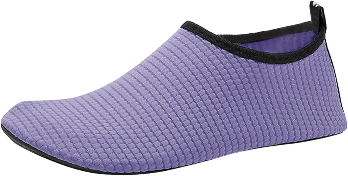 Water Shoes Quick-Dry Barefoot Slip-on for Beach Pool Swim River Yoga Sport Shoes Lightweight Breathable Low Top Sneaker