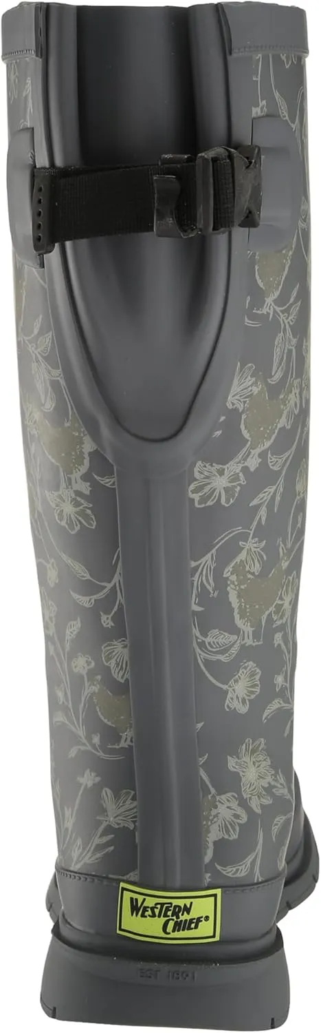 Western Chief Women's Waterproof Printed Wide Calf Rain Boots