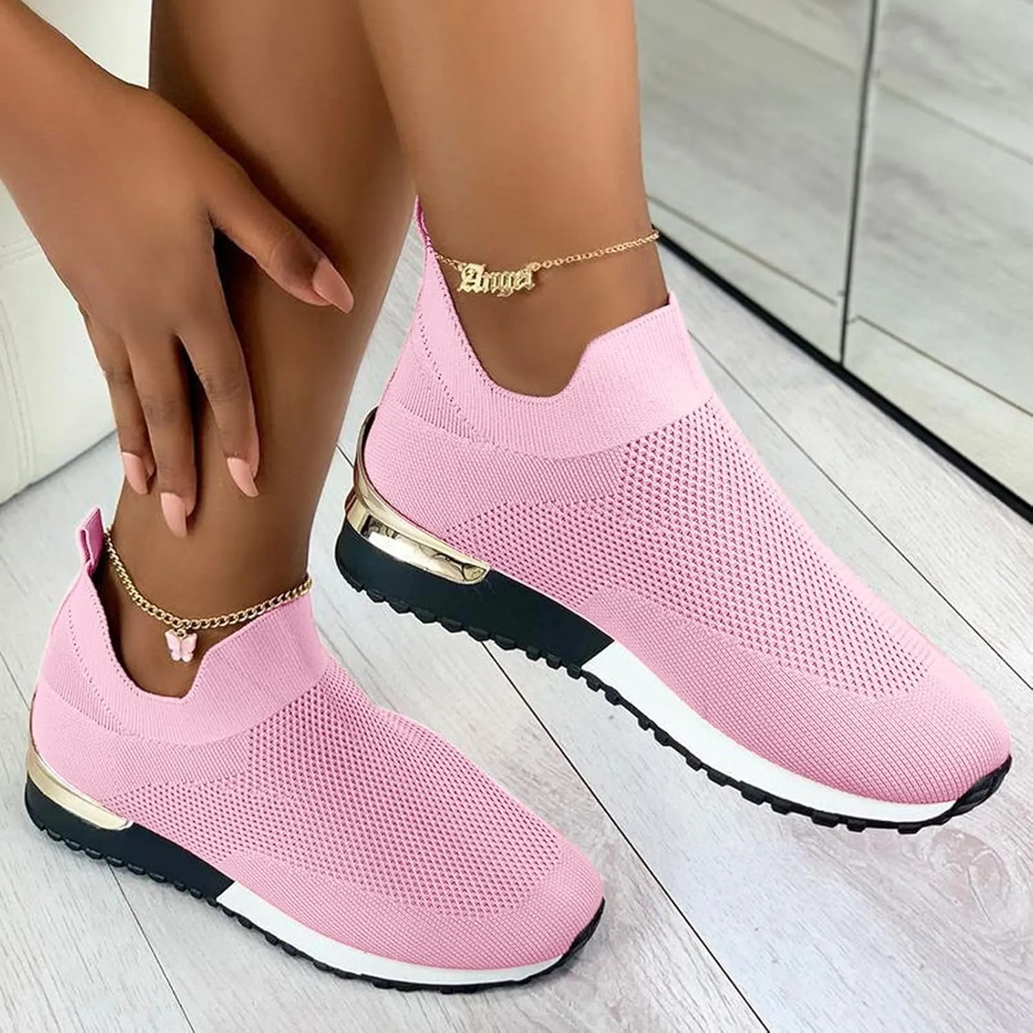 White Slip On Sneakers for Women Size 9 Zapatos para Mujer Antideslizante De Trabajo Black Shoes Women Slip On Sneaker Women Sneakers Size 9 Black Women Walking Shoes 7.5 Wide
