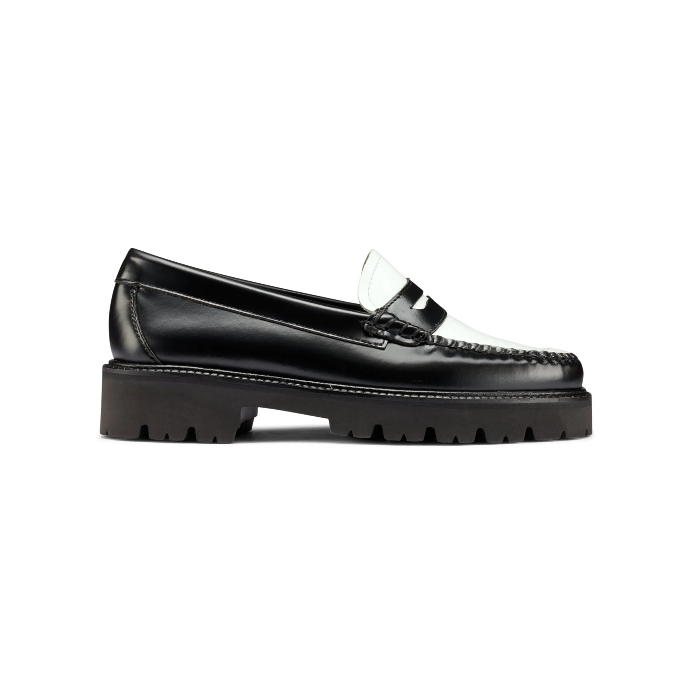 Whitney Super Lug Weejuns Loafer (Black   White)