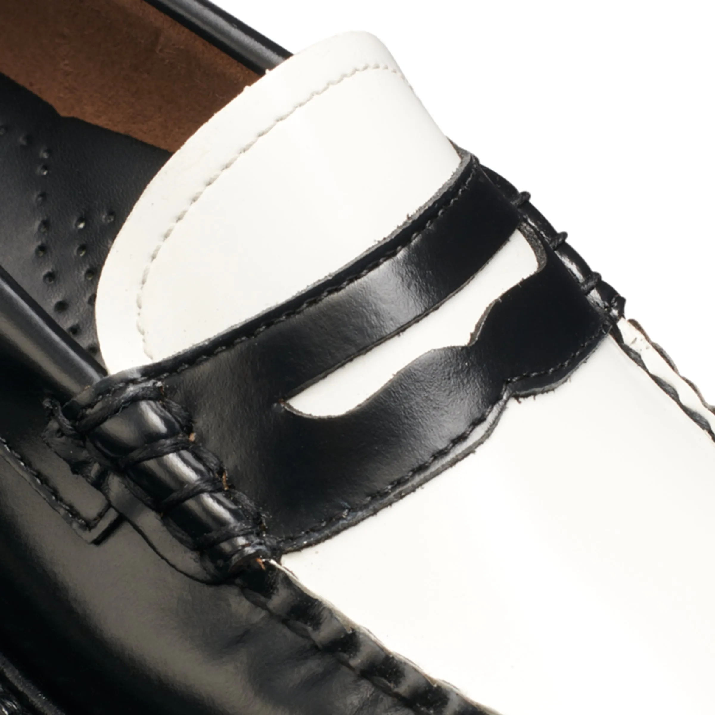 Whitney Super Lug Weejuns Loafer (Black   White)