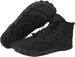 Winter Barefoot Shoes Womens Mens Winter Hiking Boots Warm Fur Lined Winter Snow Boots Waterproof Non-Slip Shoes