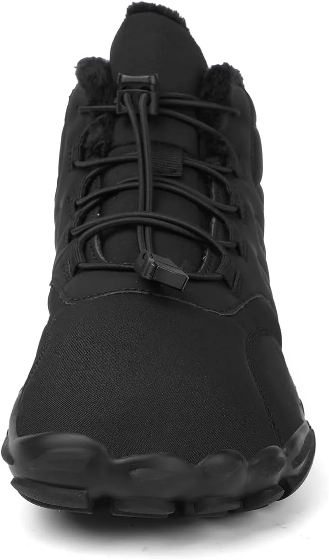 Winter Barefoot Shoes Womens Mens Winter Hiking Boots Warm Fur Lined Winter Snow Boots Waterproof Non-Slip Shoes