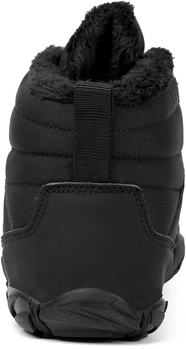 Winter Barefoot Shoes Womens Mens Winter Hiking Boots Warm Fur Lined Winter Snow Boots Waterproof Non-Slip Shoes