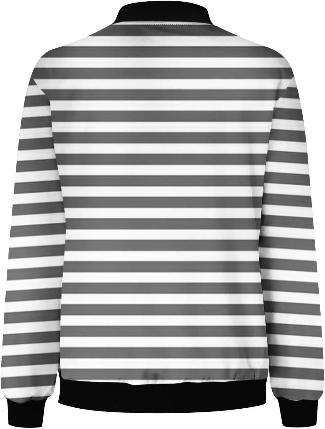 Winter Coats for Women Casual Striped Color Block Jackets Full Zip Long Sleeve Cardigan Coat with Pockets