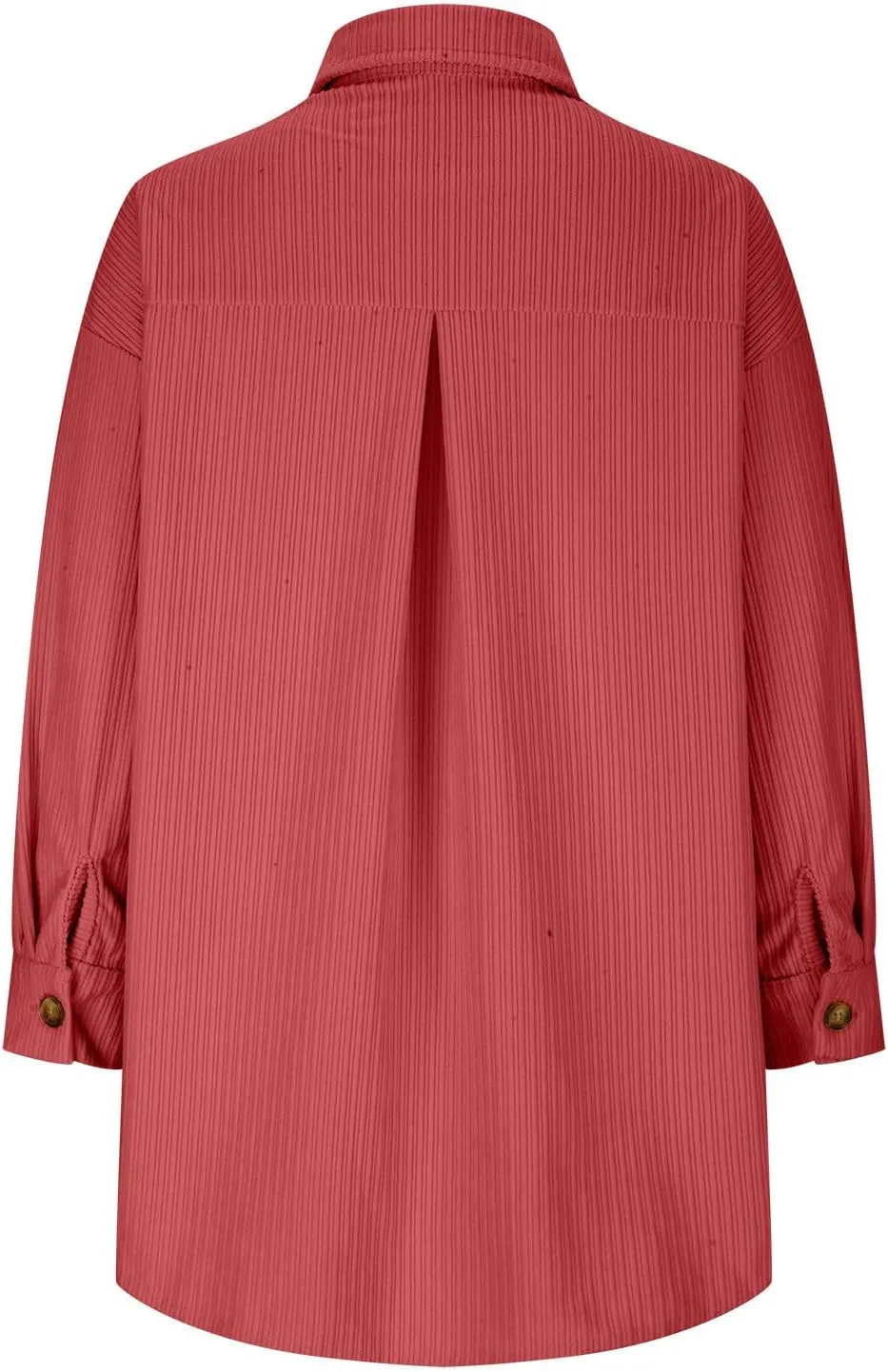 Winter Jackets for Women Turndown Neck Button Down Corduroy Coats Long Sleeve Tops with Pockets 2024 Fashion