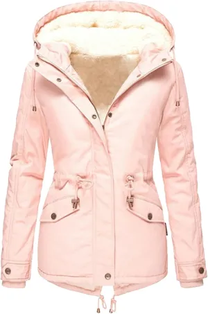 Women Plus Size Winter Overcoat Women's Jacket Thick Outwear Plush Lined Hooded Coat Warm Trench Women's Coat Women's