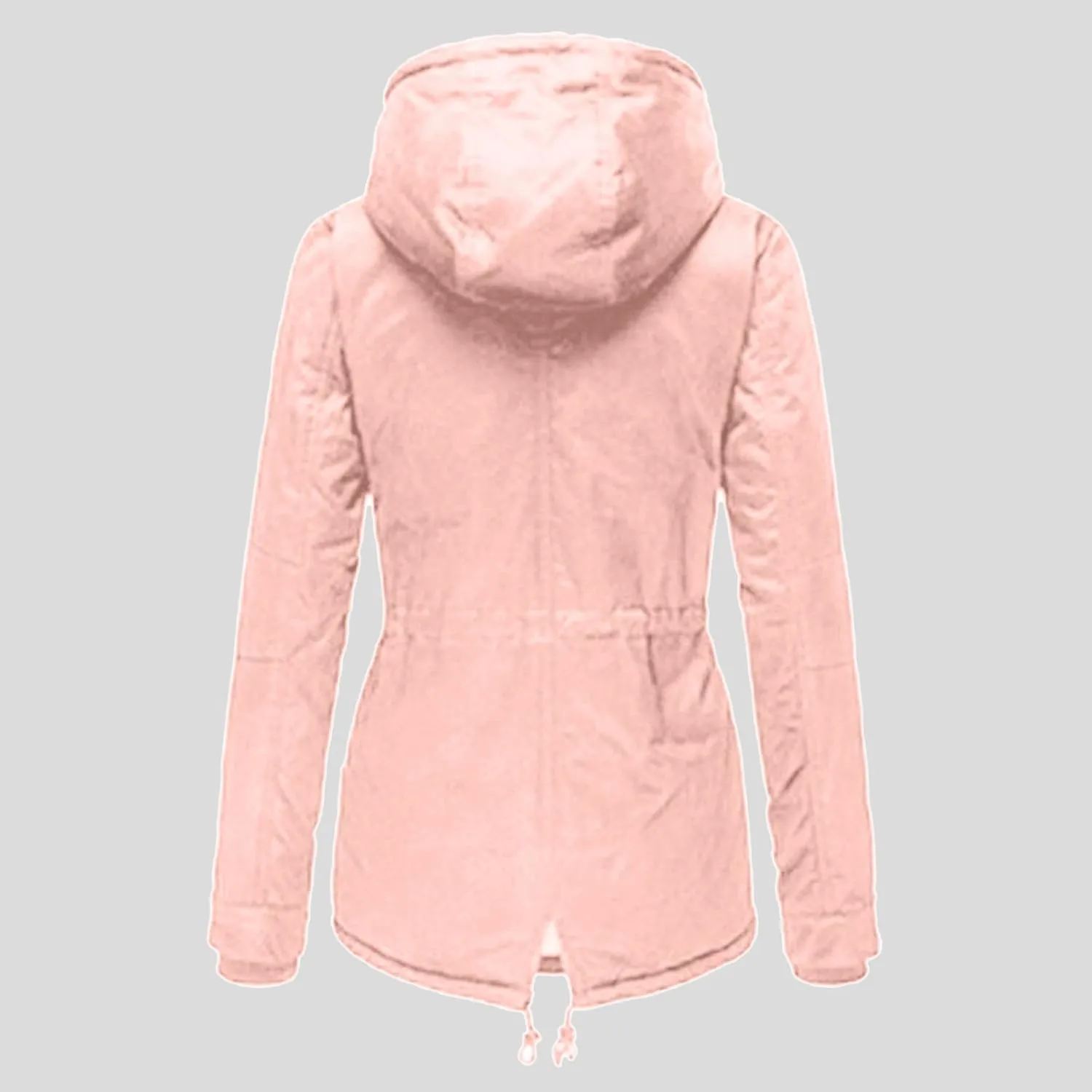 Women Plus Size Winter Overcoat Women's Jacket Thick Outwear Plush Lined Hooded Coat Warm Trench Women's Coat Women's