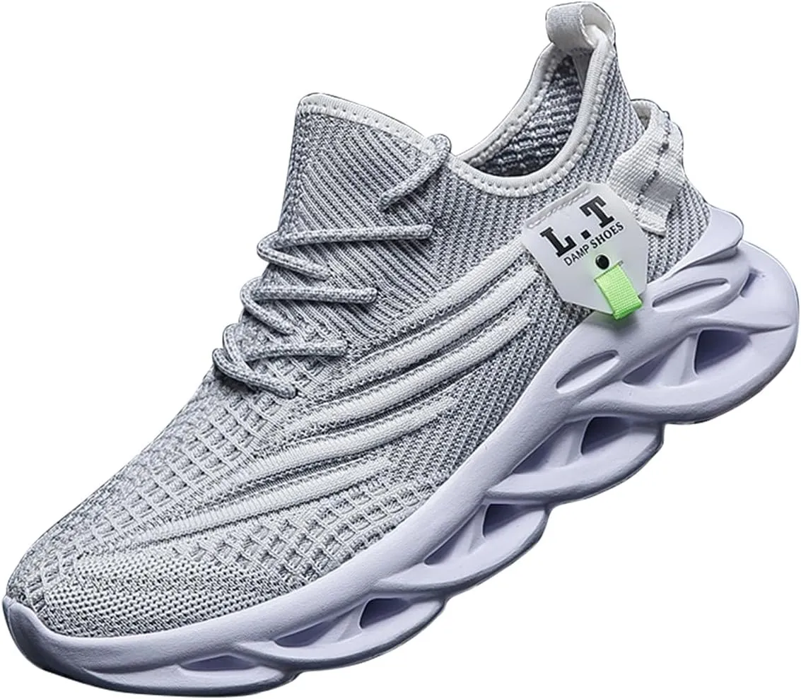 Women Running Shoes Slip On Sneakers Breathable Non-Slip Cushioned Sports Shoes for All-Day Comfort Walking Fitness Jogging with Lightweight EVA Elastic Sole