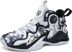 Womens Fashion High Top Basketball Shoes Outdoor Lightweight Sport Shoes Non Slip Tennis Volleyball Athletic Sneakers
