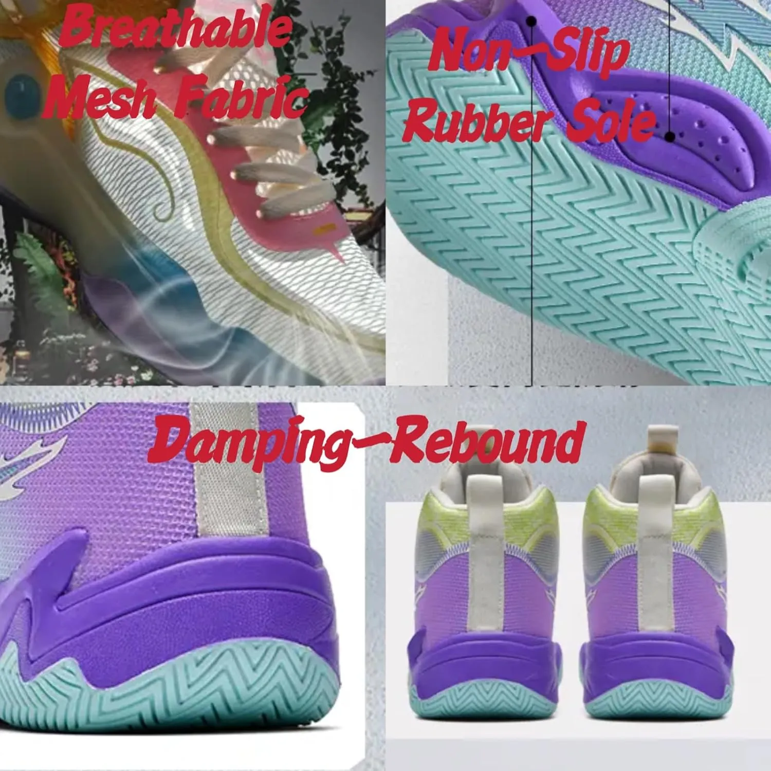 Womens Fashion High Top Lace Up Basketball Shoes Comfortable Breathable Non Slip Work Sport Athletic Running Tennis Shoes Walking Sneakers