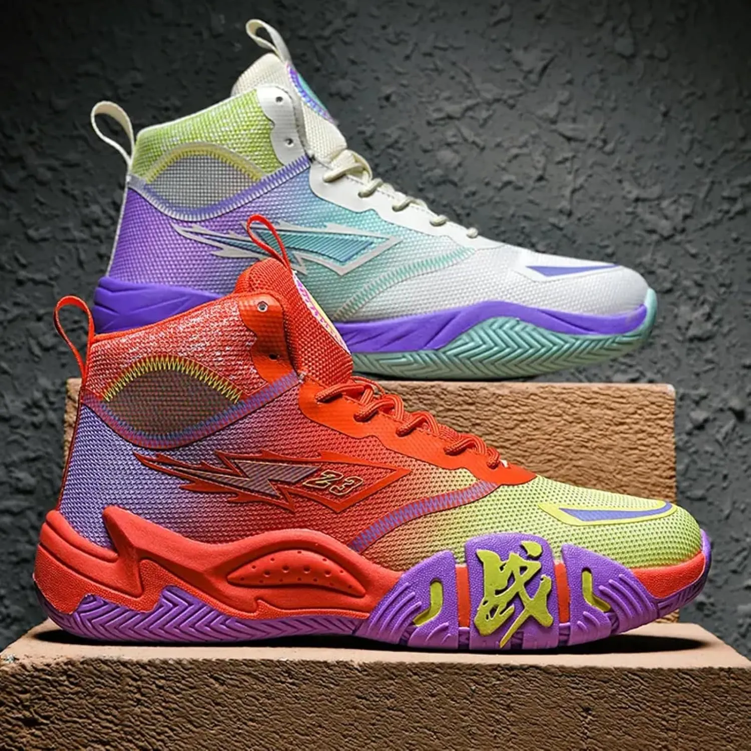 Womens Fashion High Top Lace Up Basketball Shoes Comfortable Breathable Non Slip Work Sport Athletic Running Tennis Shoes Walking Sneakers