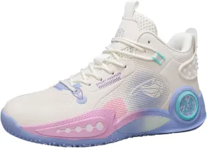 Womens Fashion Lace Up Arch Support Basketball Shoes Breathable Non Slip Comfortable High Top Sneakers Running Walking Tennis Shoes
