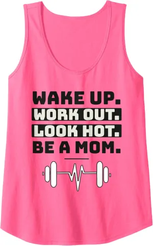 Womens Funny Workout Tanks For Women With Sayings Gym Mom Fitness Tank Top