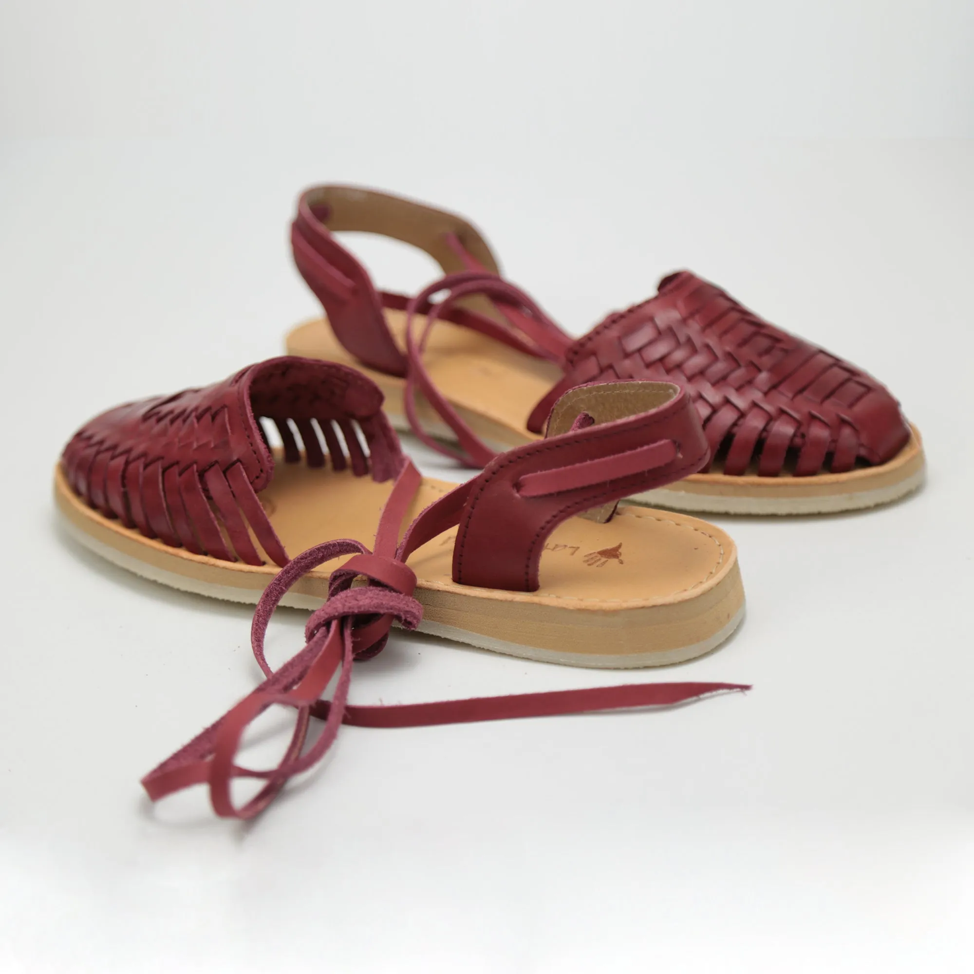 Women's Leather Lace Up Sandals