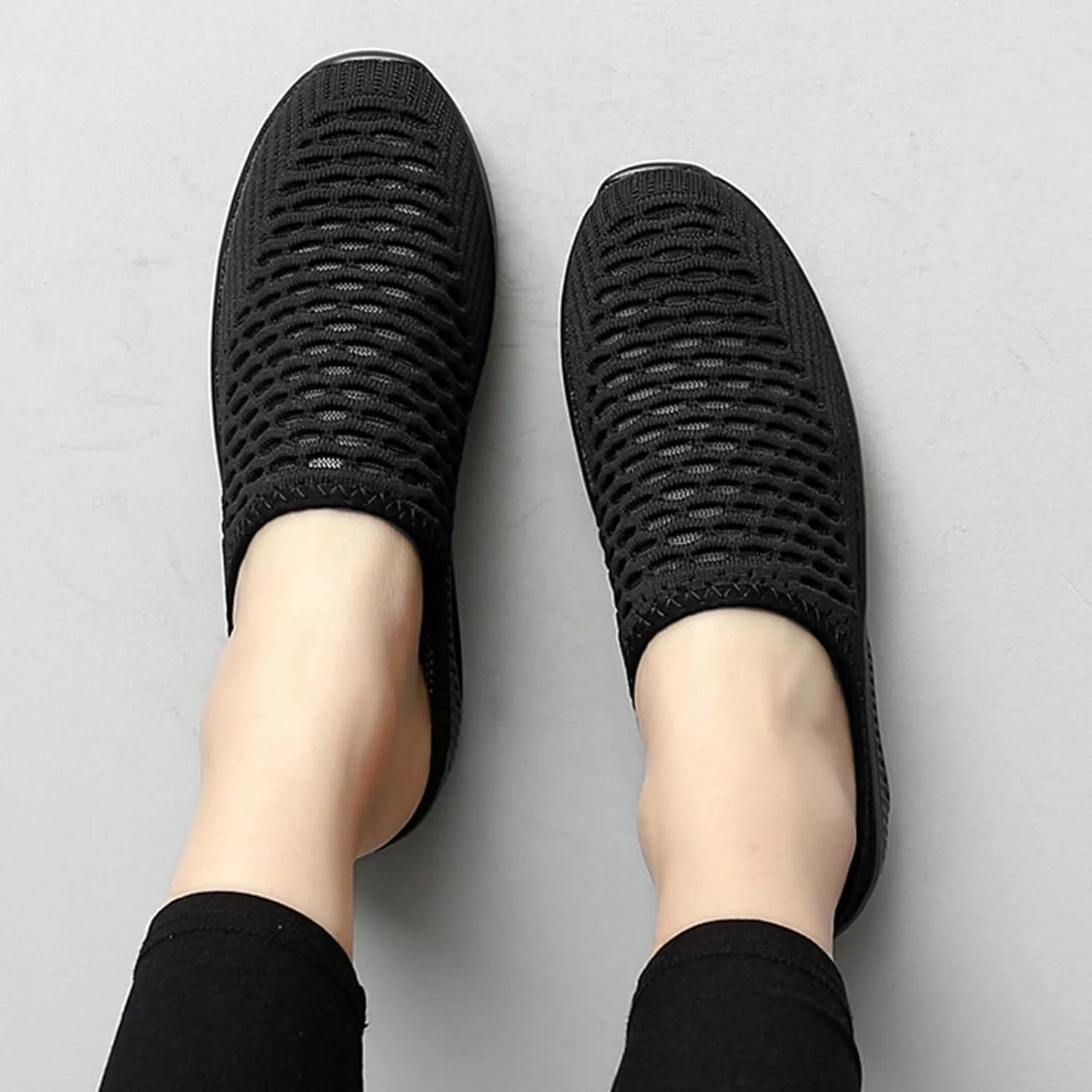 Women's Mules & Clogs with Arch Support Mules for Women 2025 Comfortable Orthopedic Walking Slip On Sneakers Garden Shoes Summer Platform Sandals Breathable Slippers Closed Toe Slides Lightweight